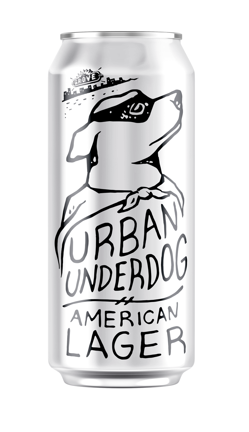 Urban Underdog American Lager by Urban Chestnut Brewing Company